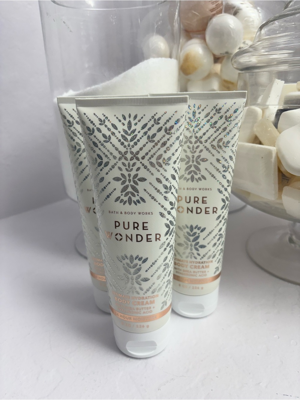3 Bath & Body Works Pure Wonder Body Cream NWT